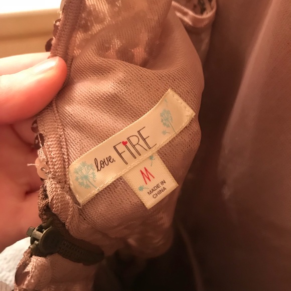 Rose Gold Sequin Dress - Picture 4 of 4